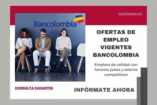 Ofertas De Empleo Vigentes Bancolombia